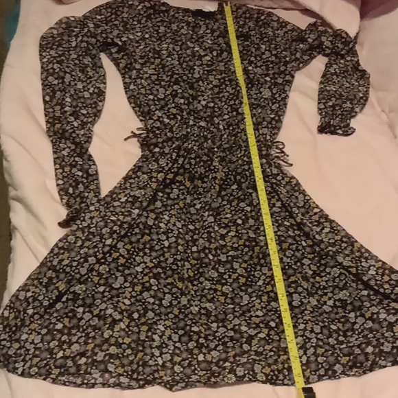 H&M Floral Side Bow Fully-lined Girls Dress - Picture 7 of 9